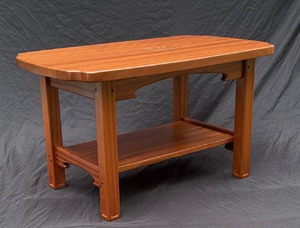 Greene & Greene inspired Custom Inlaid Sapele Coffee Table